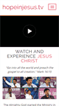 Mobile Screenshot of hopeinjesus.tv