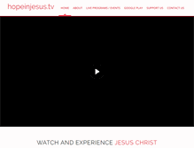 Tablet Screenshot of hopeinjesus.tv